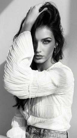 Petra In Zara - Variation - B&W Minimalist Wall [VAR:2] [Rotated 30° Left]